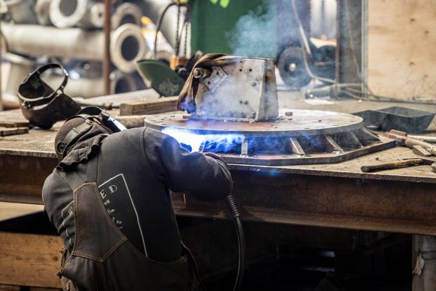 A man welding